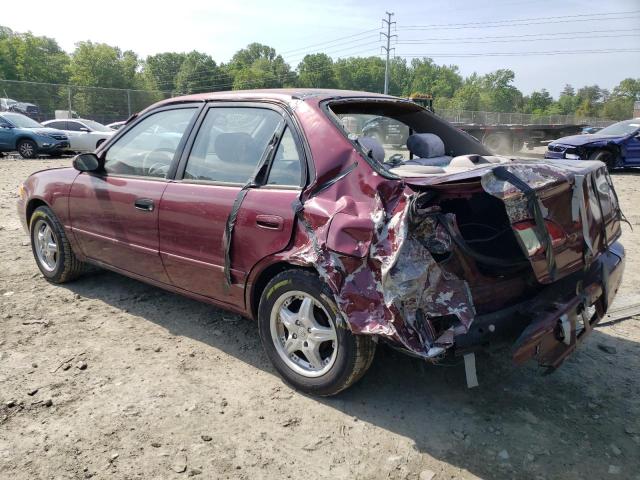 2T1BR18E5WC055210 - 1998 TOYOTA COROLLA VE MAROON photo 2