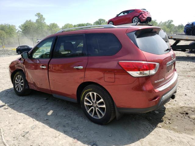 5N1AR2MM7EC706855 - 2014 NISSAN PATHFINDER S RED photo 2
