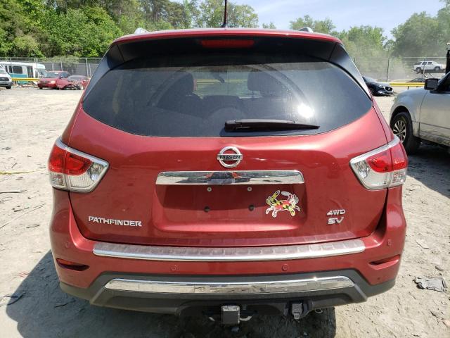 5N1AR2MM7EC706855 - 2014 NISSAN PATHFINDER S RED photo 6