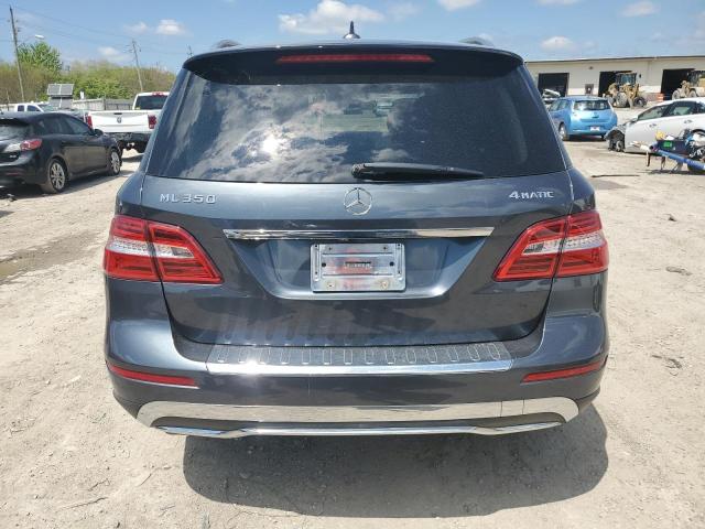 4JGDA5HB1DA167156 - 2013 MERCEDES-BENZ ML 350 4MATIC BLUE photo 6