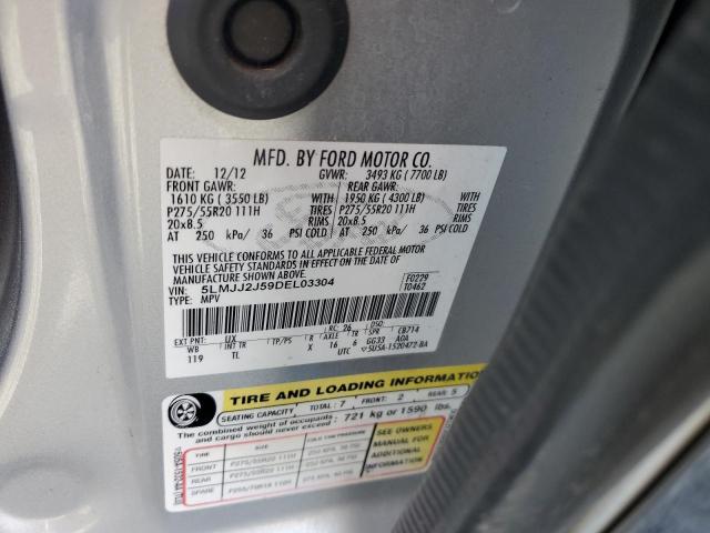 5LMJJ2J59DEL03304 - 2013 LINCOLN NAVIGATOR SILVER photo 13