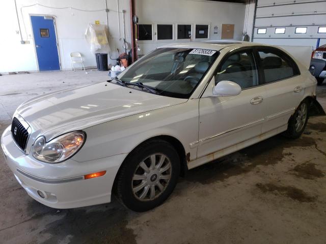 KMHWF35H74A980122 - 2004 HYUNDAI SONATA 4D GLS WHITE photo 1