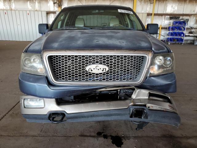 1FTPW14525KE96214 - 2005 FORD F150 SUPERCREW BLUE photo 5