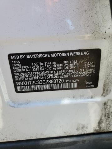 WBXHT3C33GP888720 - 2016 BMW X1 XDRIVE28I WHITE photo 13