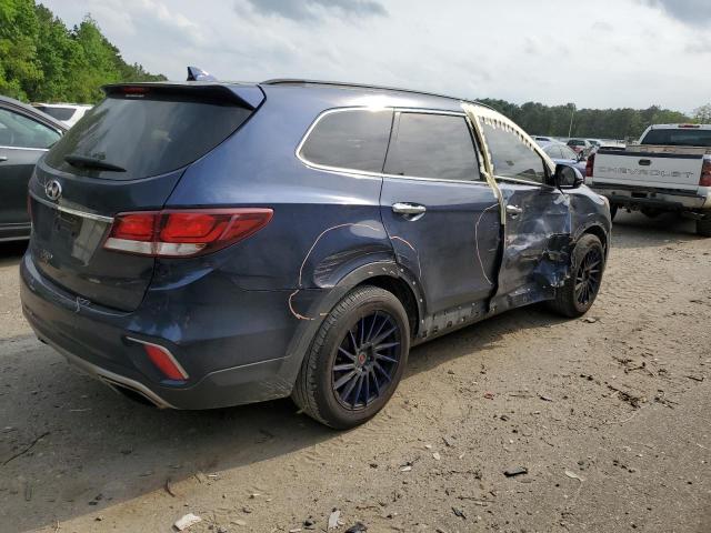 KM8SM4HF8HU183256 - 2017 HYUNDAI SANTA FE SE BLUE photo 3