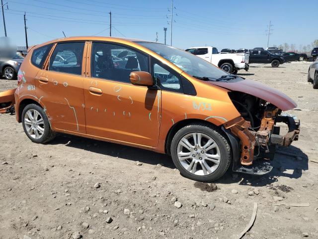 JHMGE8H44AS008984 - 2010 HONDA FIT SPORT ORANGE photo 4