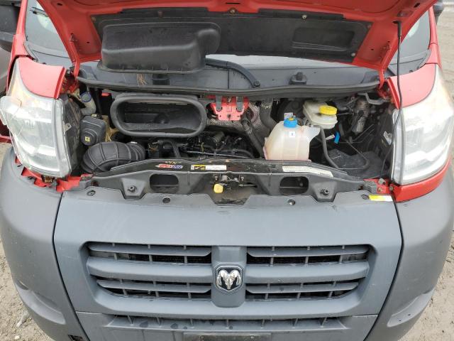3C6TRVDG8EE123414 - 2014 RAM PROMASTER 2500 HIGH RED photo 12