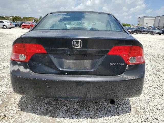 1HGFA16978L039893 - 2008 HONDA CIVIC EXL BLACK photo 6