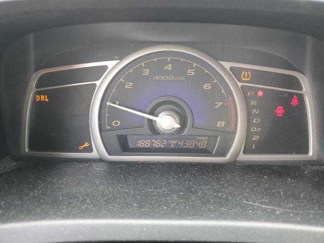 1HGFA16978L039893 - 2008 HONDA CIVIC EXL BLACK photo 9