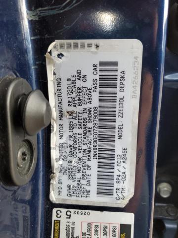 1NXBR30E07Z879008 - 2007 TOYOTA COROLLA CE BLUE photo 13