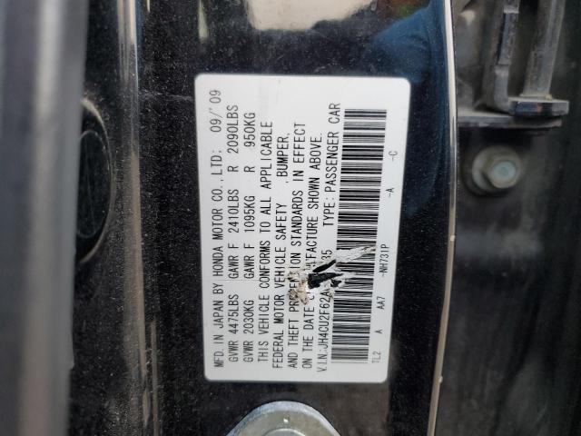 JH4CU2F62AC010035 - 2010 ACURA TSX BLACK photo 12