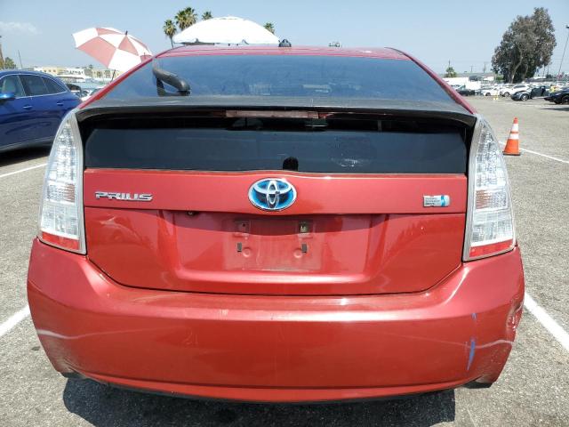 JTDKN3DU1A0186724 - 2010 TOYOTA PRIUS RED photo 6