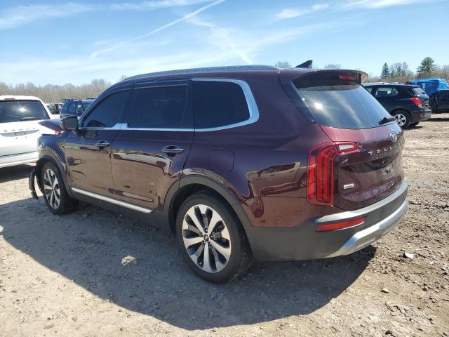 5XYP6DHCXLG026042 - 2020 KIA TELLURIDE S BURGUNDY photo 2