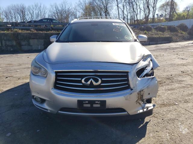 5N1AL0MM9EC550565 - 2014 INFINITI QX60 SILVER photo 5