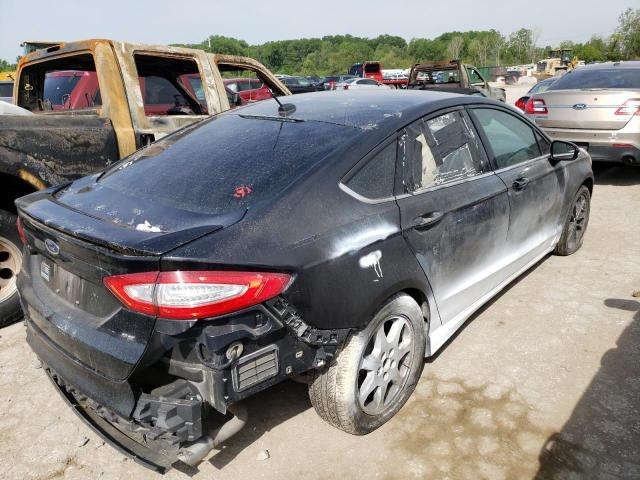 3FA6P0H77FR160284 - 2015 FORD FUSION SE BLACK photo 3