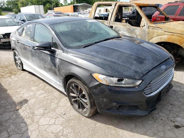 3FA6P0H77FR160284 - 2015 FORD FUSION SE BLACK photo 4