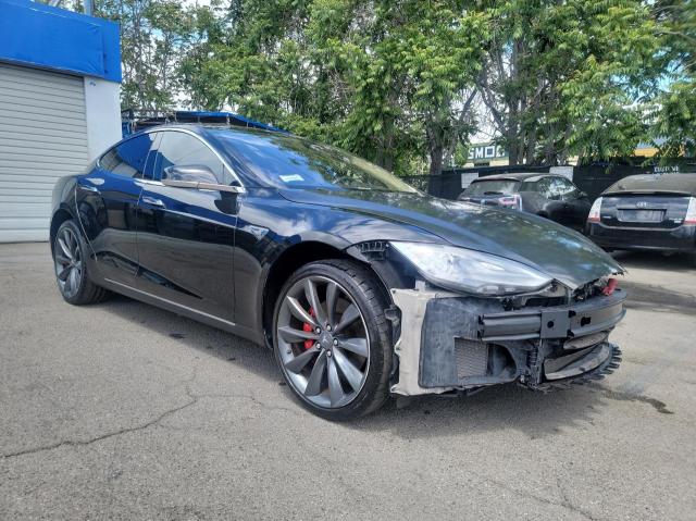 5YJSA1H19EFP31897 - 2014 TESLA MODEL S Սև լուսանկար 1