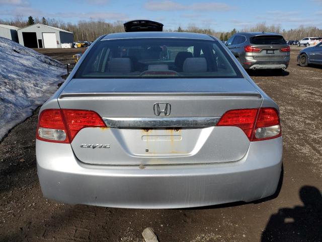 2HGFA1E69AH004377 - 2010 HONDA CIVIC LX-S SILVER photo 6