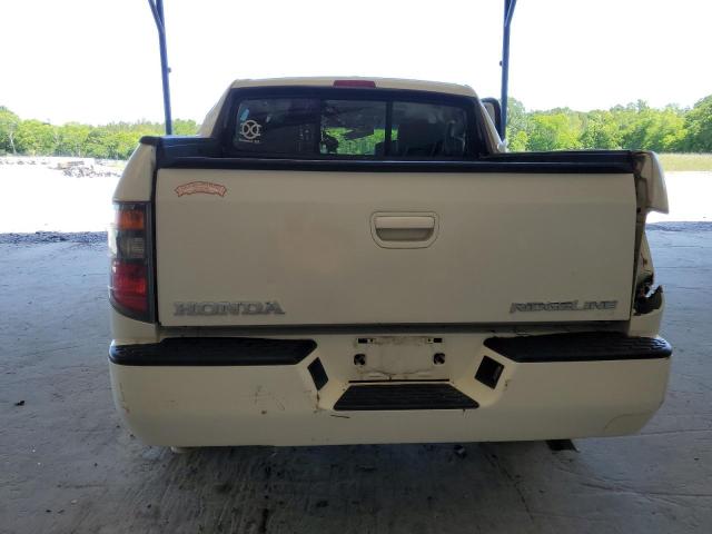 2HJYK16597H531513 - 2007 HONDA RIDGELINE RTL WHITE photo 6