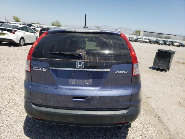 2HKRM4H73EH637026 - 2014 HONDA CR-V EXL BLUE photo 6