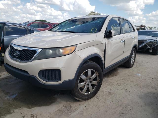 5XYKT3A15BG146870 - 2011 KIA SORENTO BASE CREAM photo 2