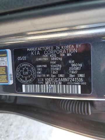 KNDEUCAA8N7241516 - 2022 KIA SELTOS S GRAY photo 13