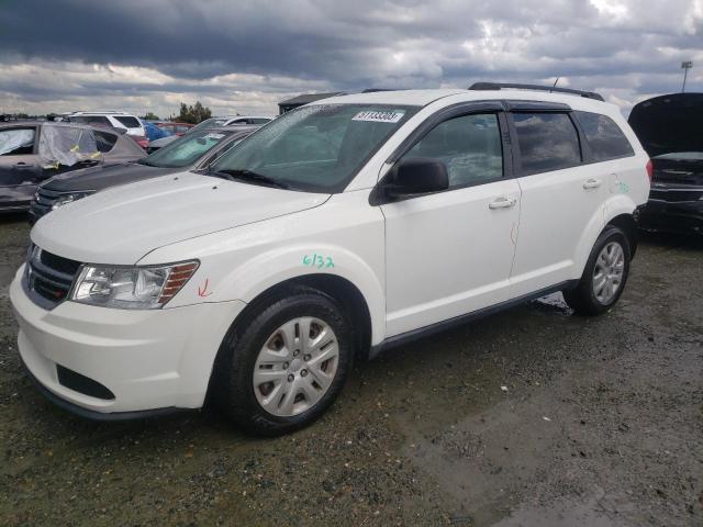 3C4PDCAB2GT246226 - 2016 DODGE JOURNEY SE WHITE photo 1