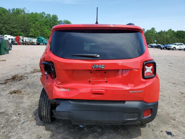 ZACNJCAB7MPM49323 - 2021 JEEP RENEGADE SPORT RED photo 6