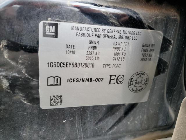 1G6DC5EY6B0128818 - 2011 CADILLAC CTS BLACK photo 12