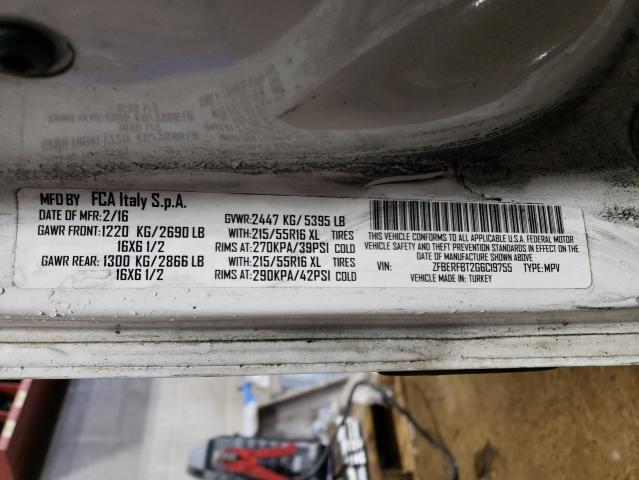 ZFBERFBT2G6C19755 - 2016 RAM PROMASTER SLT WHITE photo 13