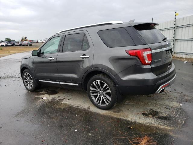 1FM5K8HT1GGC05532 - 2016 FORD EXPLORER PLATINUM GRAY photo 2