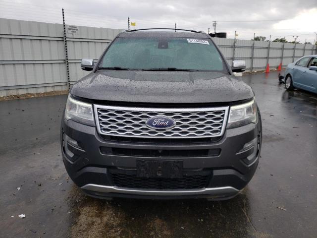 1FM5K8HT1GGC05532 - 2016 FORD EXPLORER PLATINUM GRAY photo 5