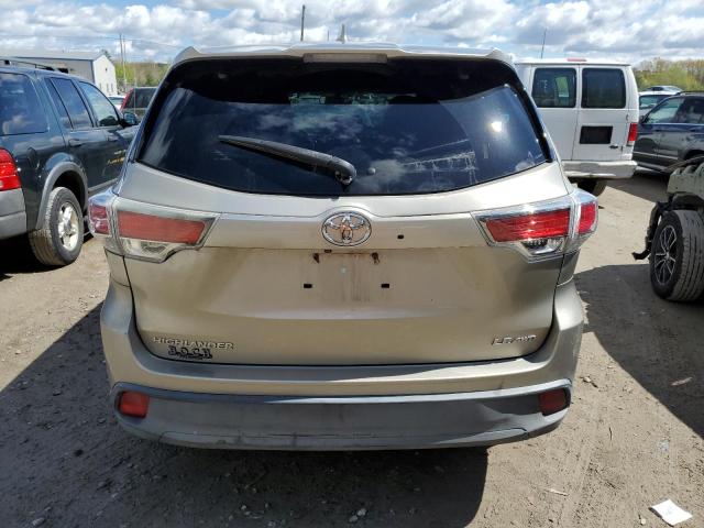 5TDBKRFH9FS086676 - 2015 TOYOTA HIGHLANDER LE BEIGE photo 6