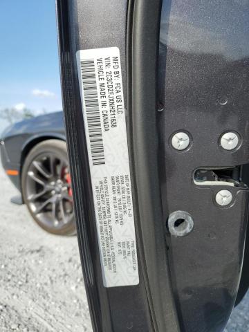 2C3CDZFJXNH211638 - 2022 DODGE CHALLENGER R/T SCAT PACK CHARCOAL photo 12