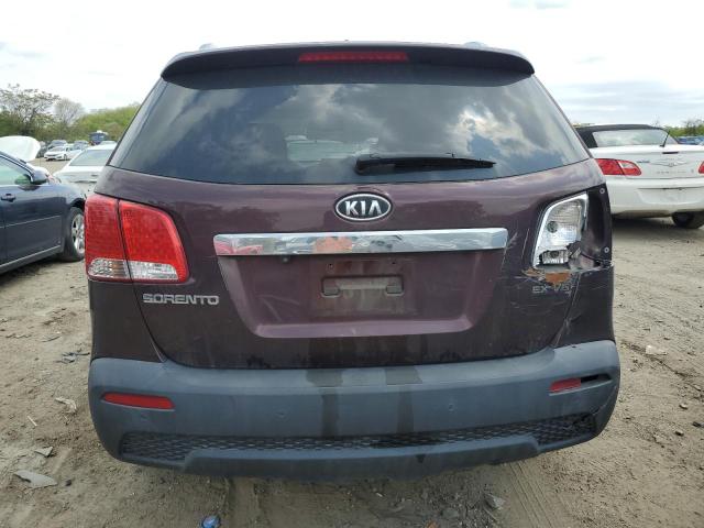 5XYKU4A21BG031873 - 2011 KIA SORENTO EX BURGUNDY photo 6