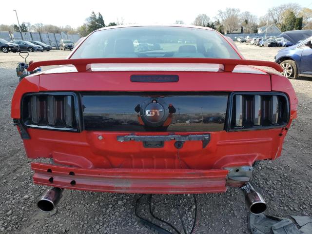 1ZVFT80N655159642 - 2005 FORD MUSTANG RED photo 6