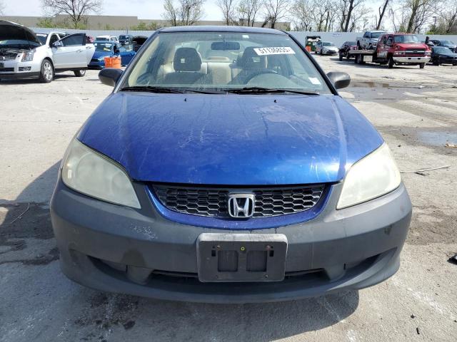 1HGEM22104L060958 - 2004 HONDA CIVIC DX VP Կապույտ լուսանկար 5