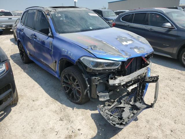 5YMJU0C02M9H13921 - 2021 BMW X5 M BLUE photo 4