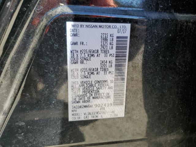 5N1DR2MN6HC902439 - 2017 NISSAN PATHFINDER S 黑色 照片 13