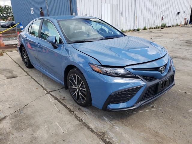 4T1G11BK7PU091444 - 2023 TOYOTA CAMRY SE NIGHT SHADE BLUE photo 4