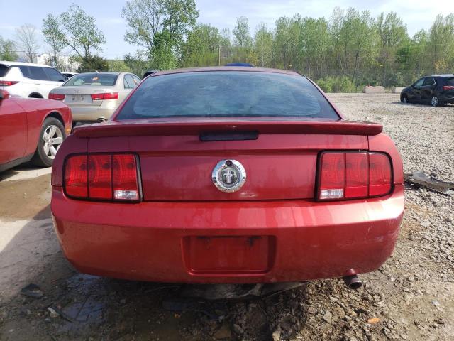 1ZVFT80N375334013 - 2007 FORD MUSTANG BURGUNDY photo 6