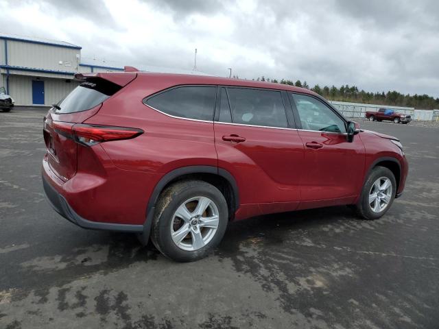 5TDBZRBH1LS007238 - 2020 TOYOTA HIGHLANDER L RED photo 3