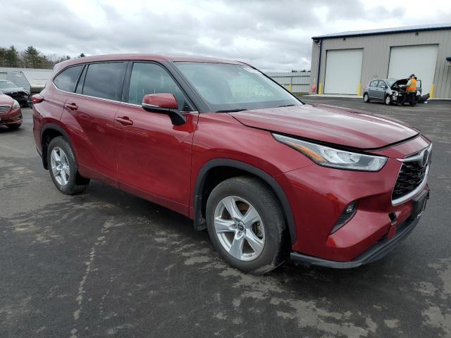 5TDBZRBH1LS007238 - 2020 TOYOTA HIGHLANDER L RED photo 4