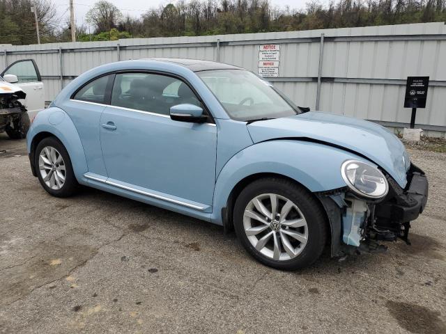 3VWJL7AT7DM617392 - 2013 VOLKSWAGEN BEETLE BLUE photo 4