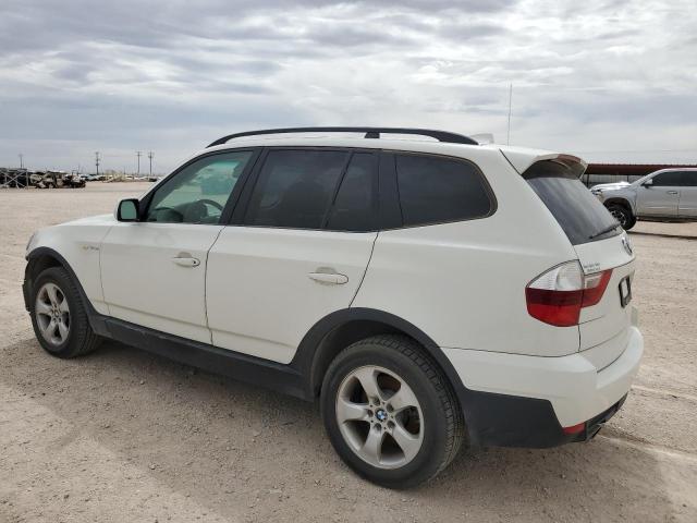 WBXPC93418WJ11256 - 2008 BMW X3 3.0SI WHITE photo 2