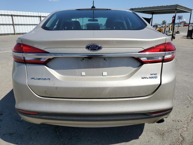 3FA6P0LU2HR385602 - 2017 FORD FUSION SE HYBRID GOLD photo 6