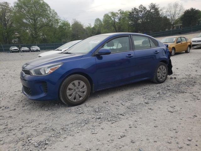 3KPA24AB6KE251234 - 2019 KIA RIO S BLUE photo 1