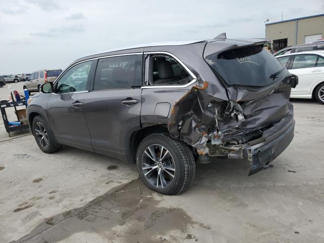 5TDJKRFH3GS504131 - 2016 TOYOTA HIGHLANDER XLE GRAY photo 2