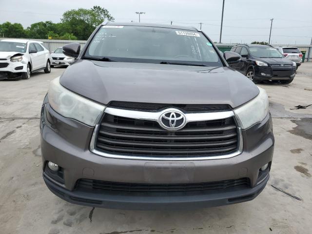 5TDJKRFH3GS504131 - 2016 TOYOTA HIGHLANDER XLE GRAY photo 5