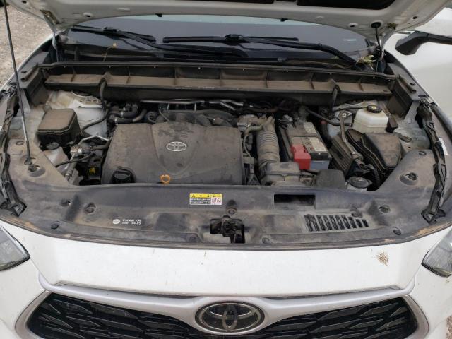 5TDGZRBHXMS117468 - 2021 TOYOTA HIGHLANDER XLE WHITE photo 11